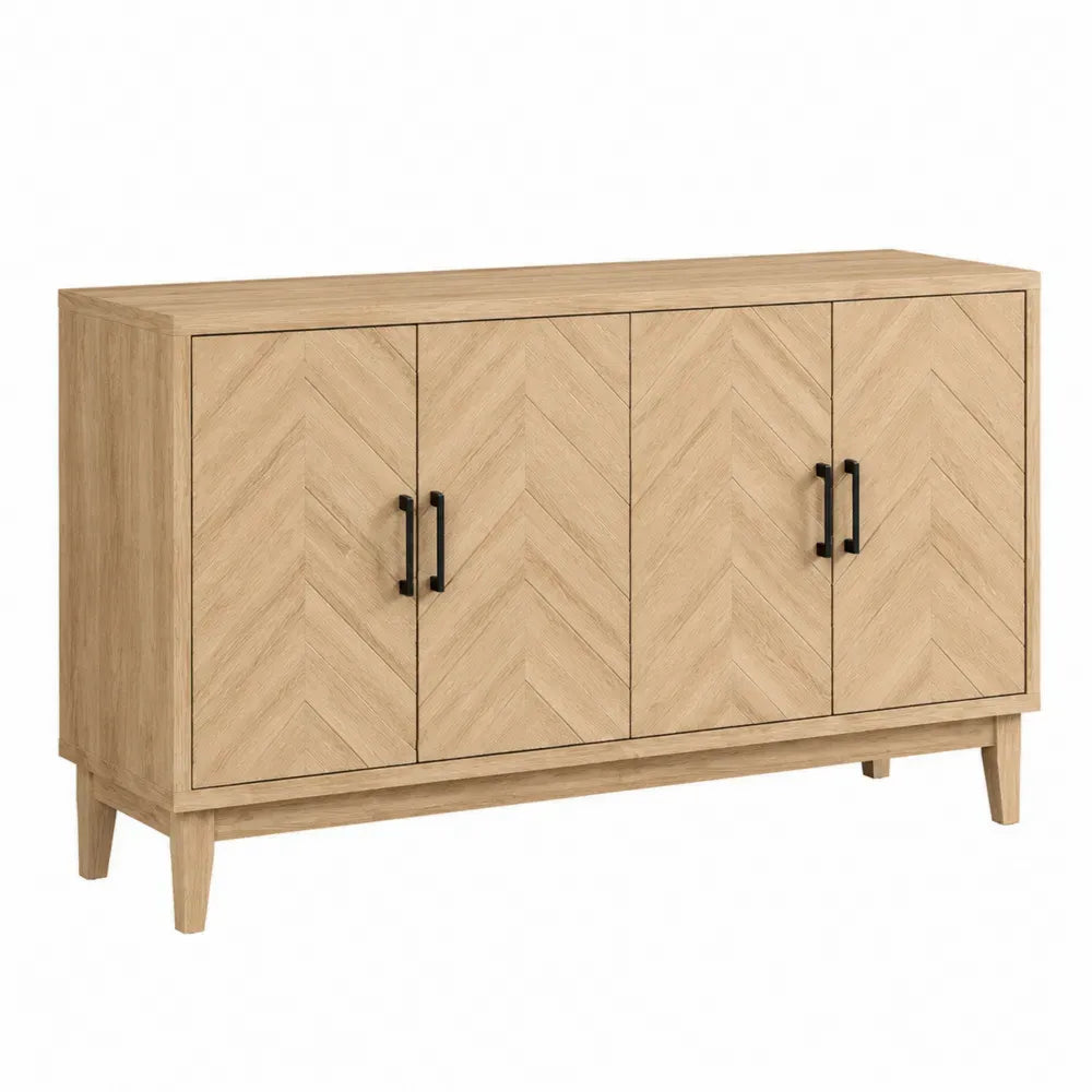 Sideboard aus Eichenholz mit vier Türen 120x80x40cm