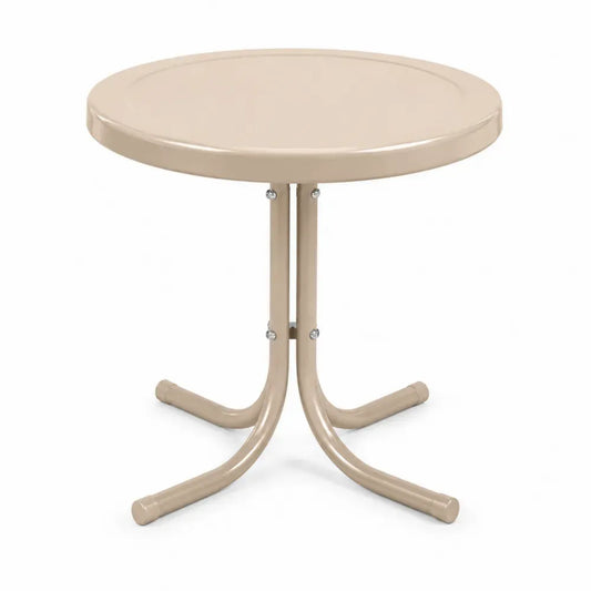 Runder Metalltisch Ø60 cm Beige